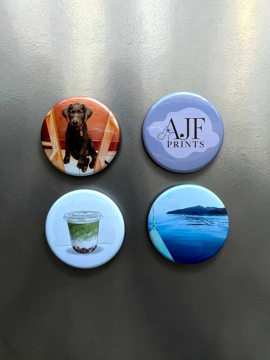 Custom Button Magnet – Set of 12